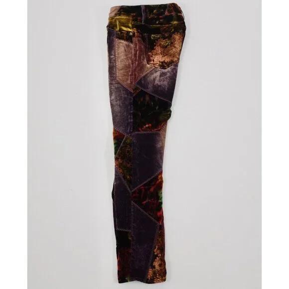 Ralph Lauren Purple Label 26 pants jeans patchwork velvet 50th anniversary 106